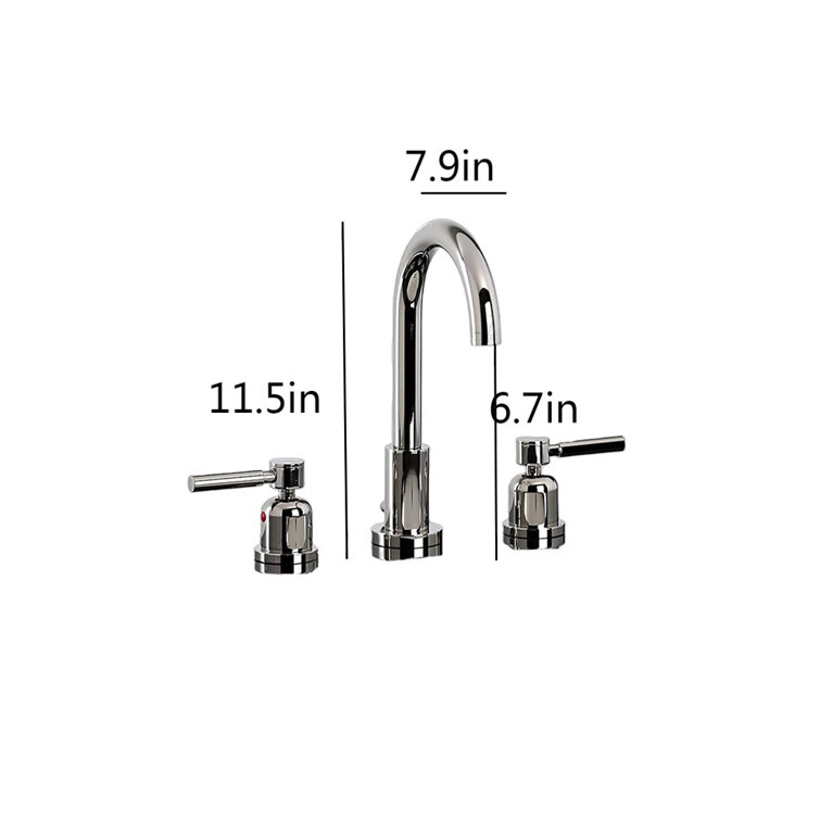 ZHILAI TENGSHUN TRADING INC Widespread Faucet 2handle Bathroom Faucet